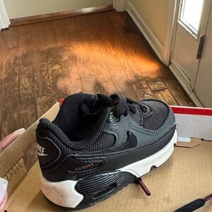 Nike Kids Black and White Air Max Sneakers